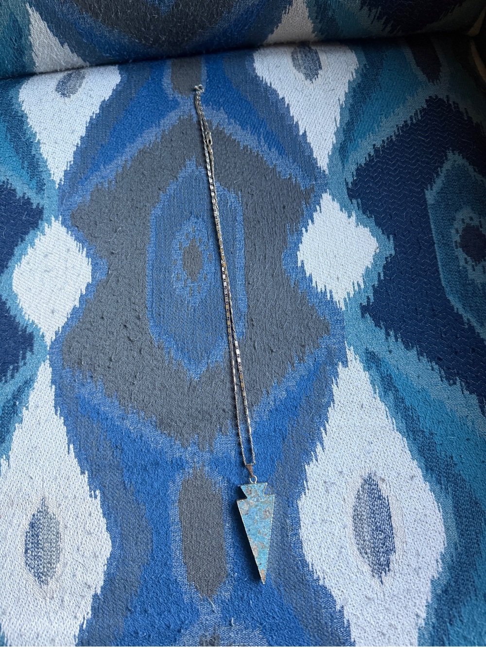 Turquoise color Arrowhead Pendant Necklace - Women Jewelry